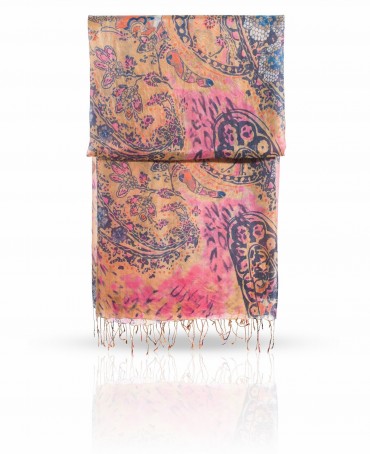 Палантин Женский S-PAISLEY.ANIMAL/GOLD